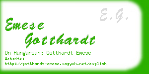 emese gotthardt business card